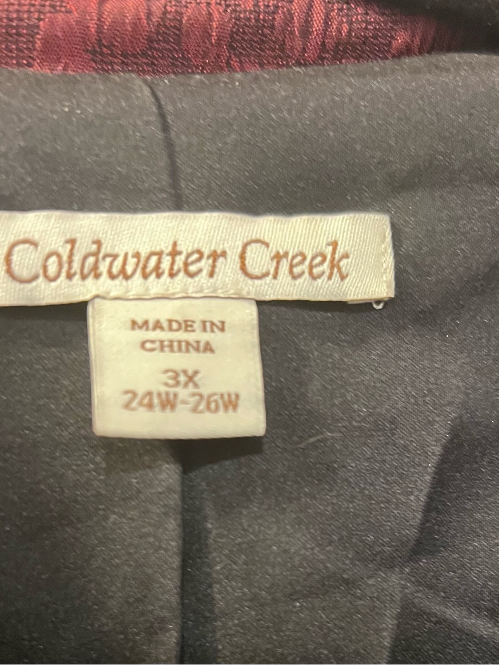 Coldwater Creek Red to Black Ombre Single-Button Blazer 24w - Picture 2 of 2